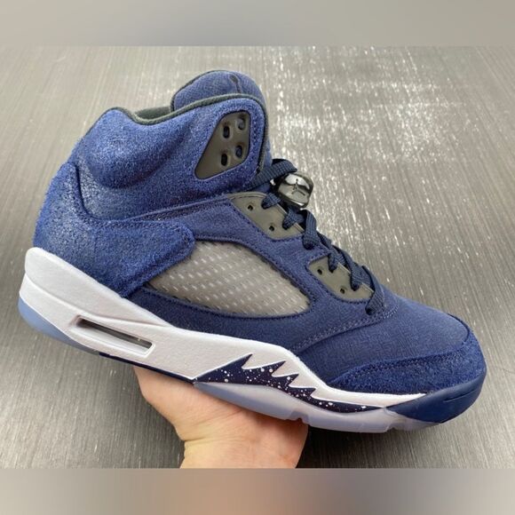 AIR JORDAN 5 MIDNIGHT NAVY black football grey FD6812-400 size 8 - 14 main image 6